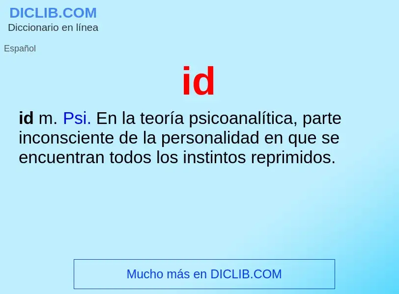 Wat is id - definition