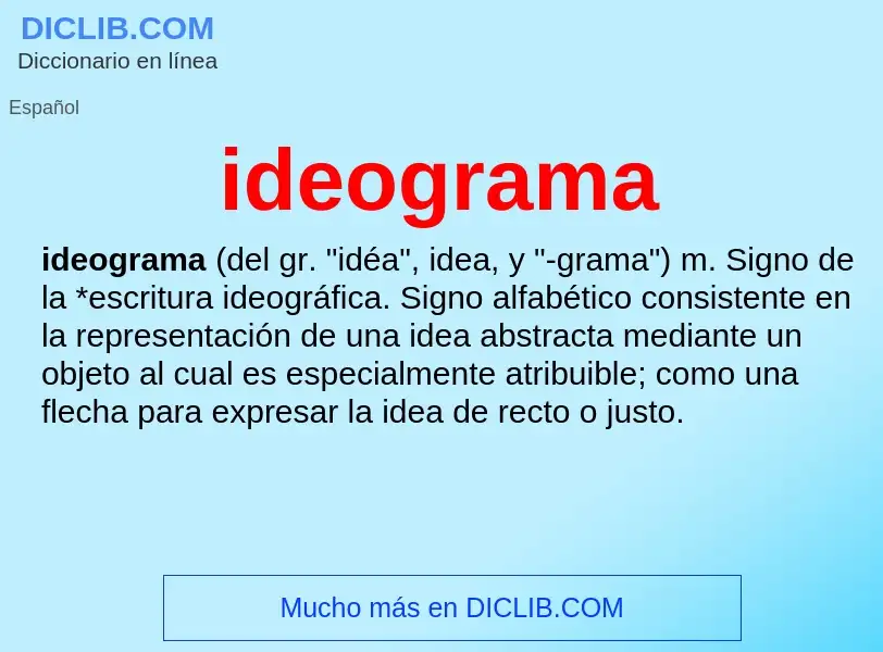 ¿Qué es ideograma? - significado y definición