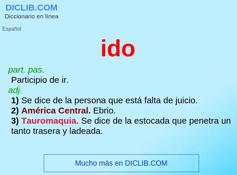 Wat is ido - definition