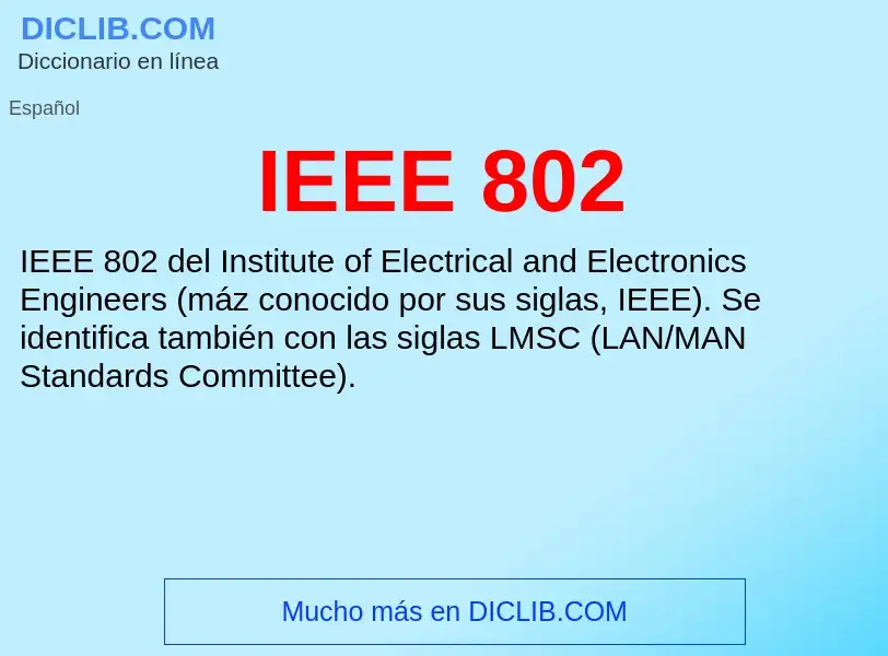 Wat is IEEE 802 - definition