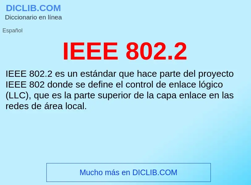 Wat is IEEE 802.2 - definition