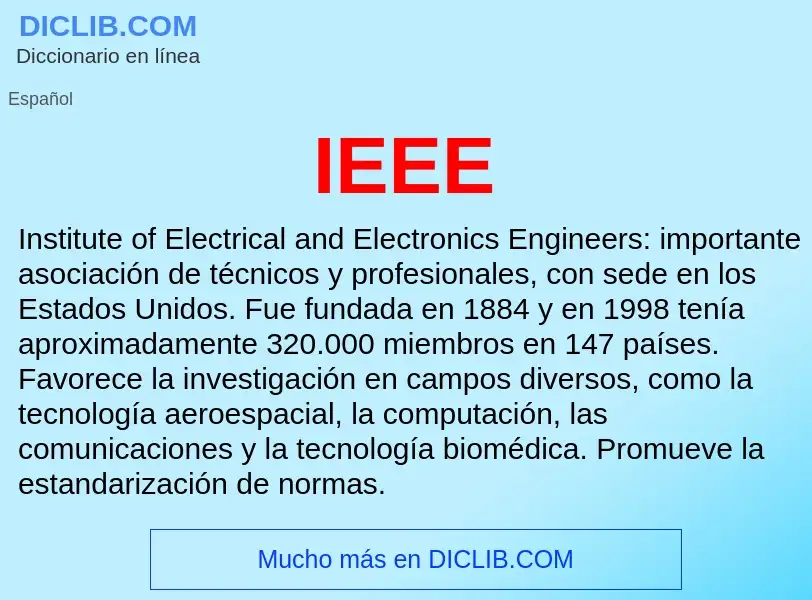 Wat is IEEE - definition