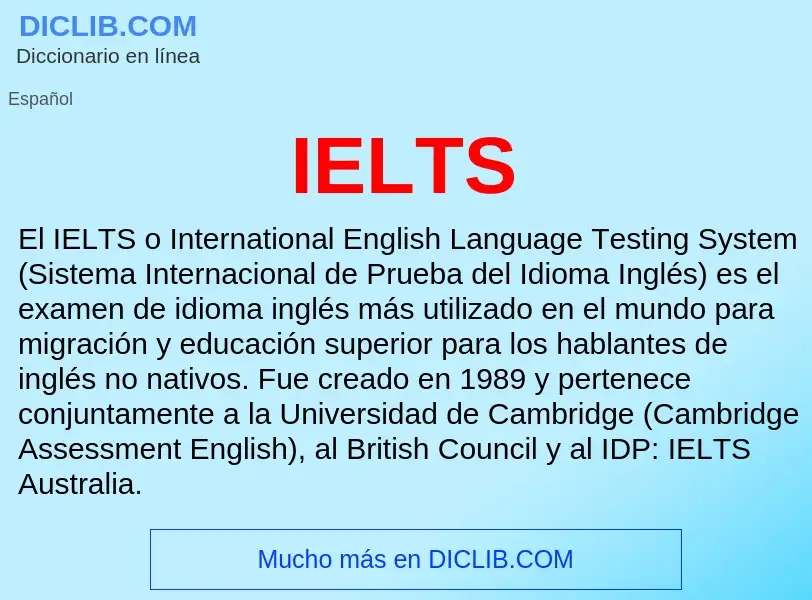 Что такое IELTS - определение