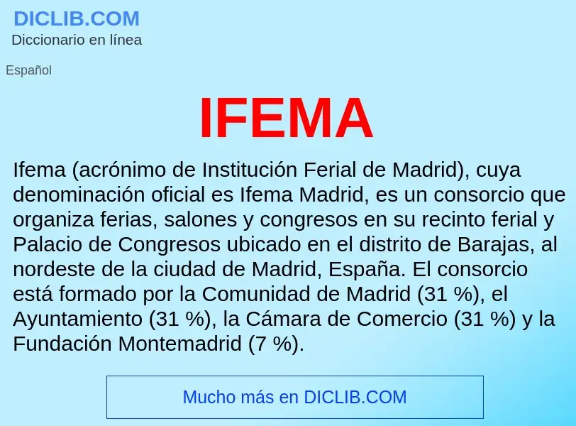 Wat is IFEMA - definition