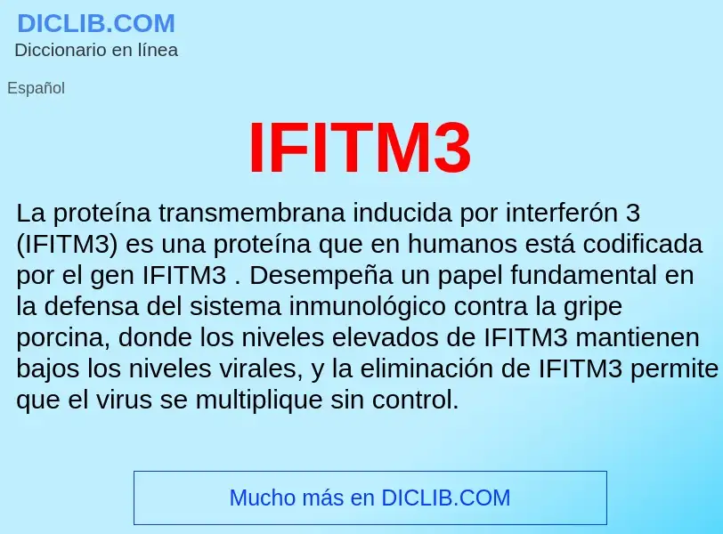 Wat is IFITM3 - definition