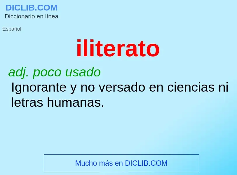 O que é iliterato - definição, significado, conceito