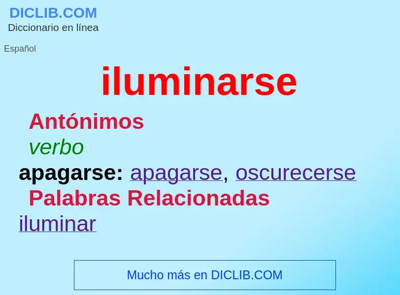 Wat is iluminarse - definition