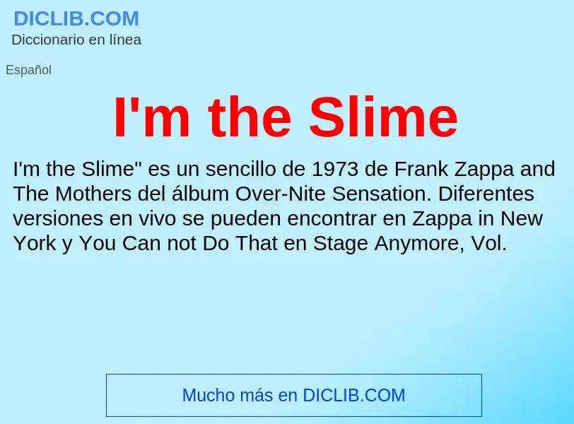 Τι είναι I'm the Slime - ορισμός