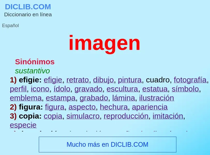 Was ist imagen - Definition