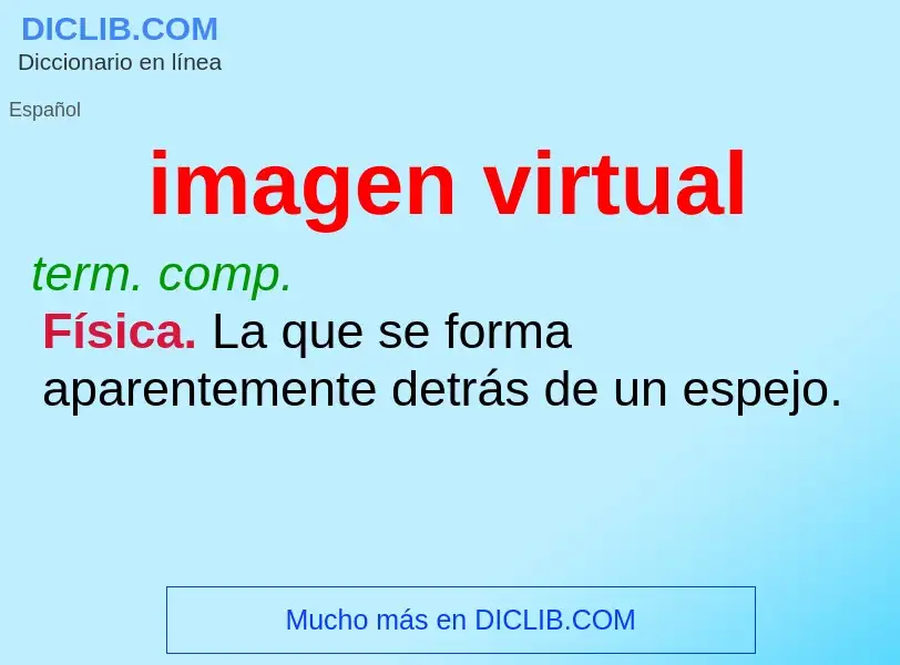 Wat is imagen virtual - definition