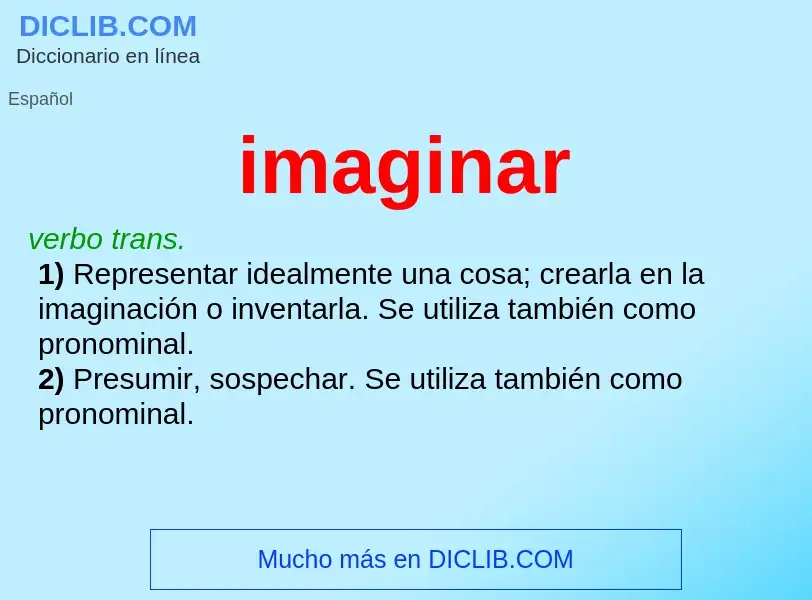 Wat is imaginar - definition