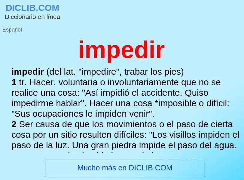 Wat is impedir - definition