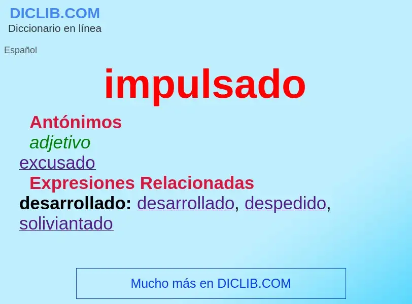 What is impulsado - definition