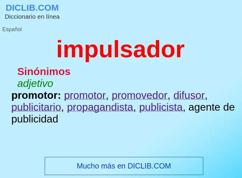 Wat is impulsador - definition