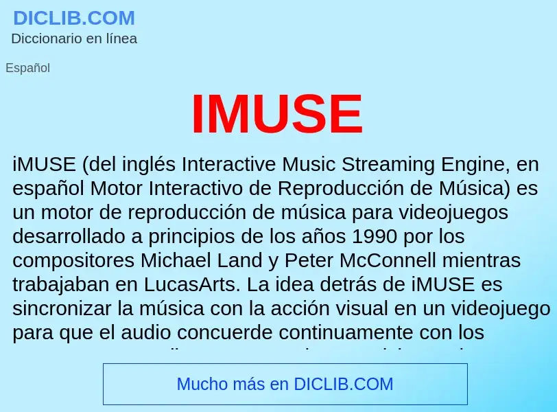 Wat is IMUSE - definition