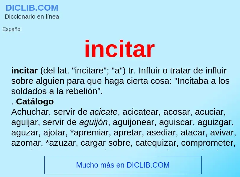 O que é incitar - definição, significado, conceito