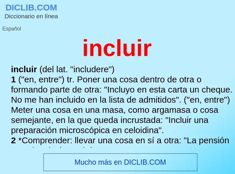 Wat is incluir - definition