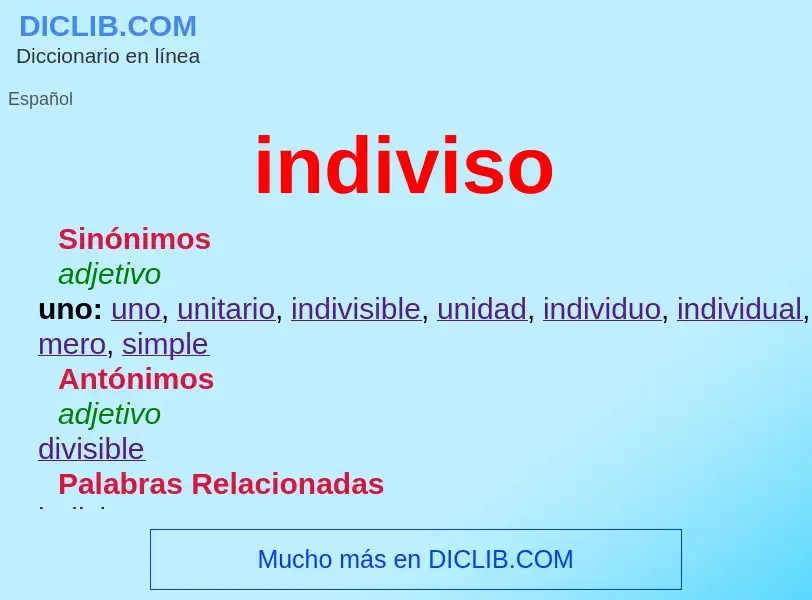 What is indiviso - meaning and definition