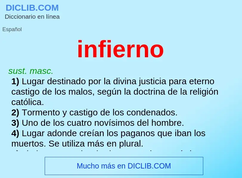 Wat is infierno - definition