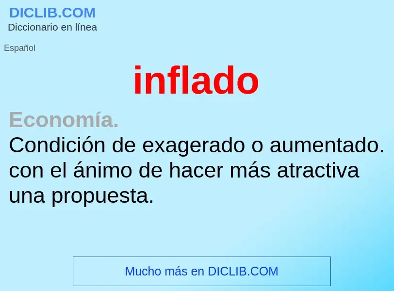 Wat is inflado - definition