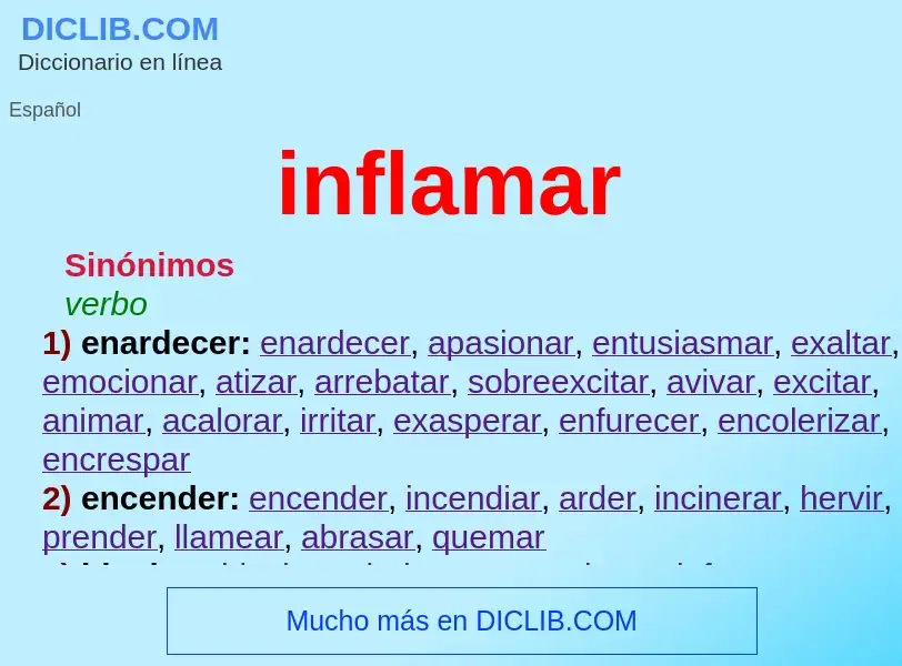 O que é inflamar - definição, significado, conceito