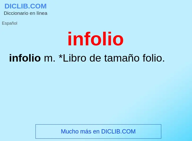 What is infolio - definition