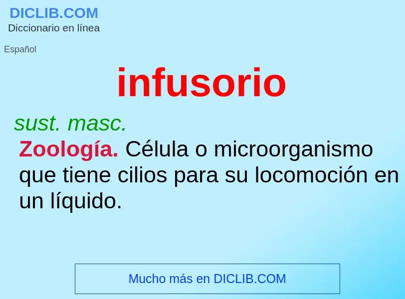 O que é infusorio - definição, significado, conceito