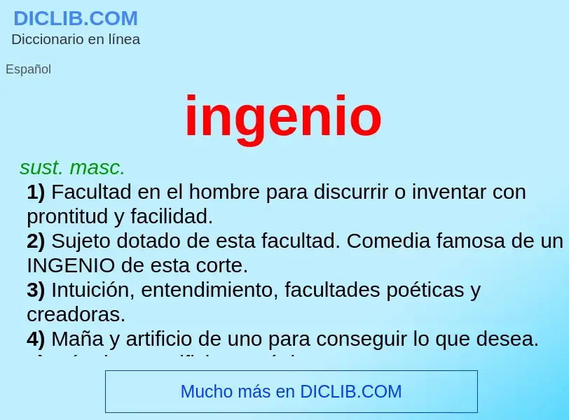 O que é ingenio - definição, significado, conceito