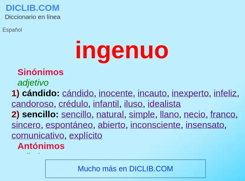 What is ingenuo - definition