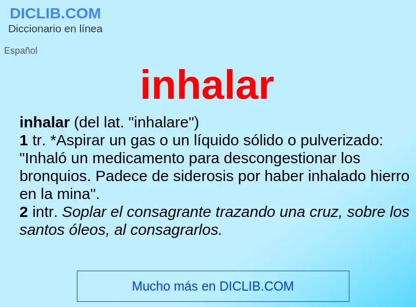 O que é inhalar - definição, significado, conceito