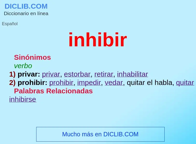 What is inhibir - definition