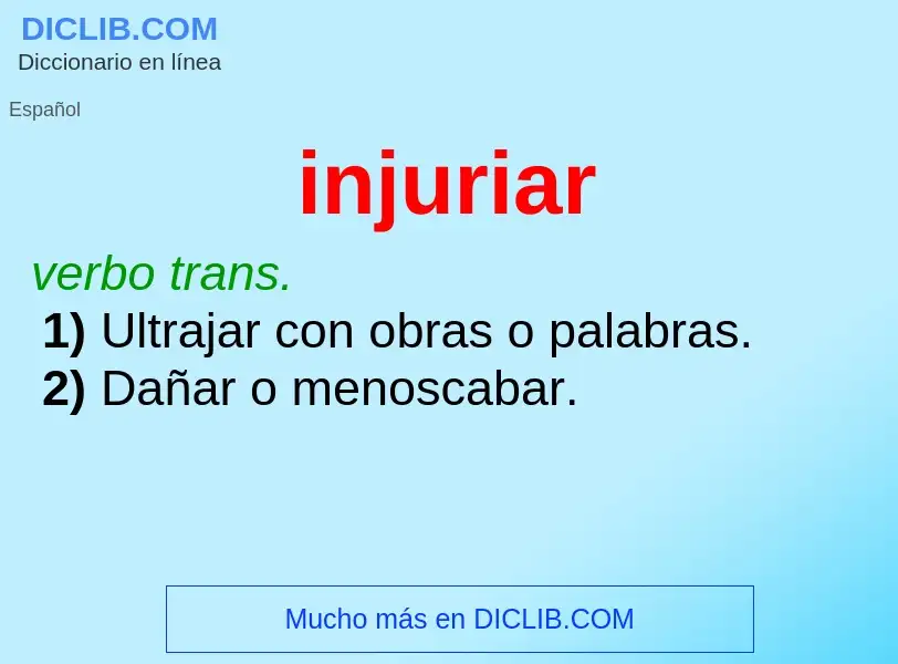 O que é injuriar - definição, significado, conceito