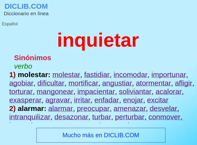 O que é inquietar - definição, significado, conceito