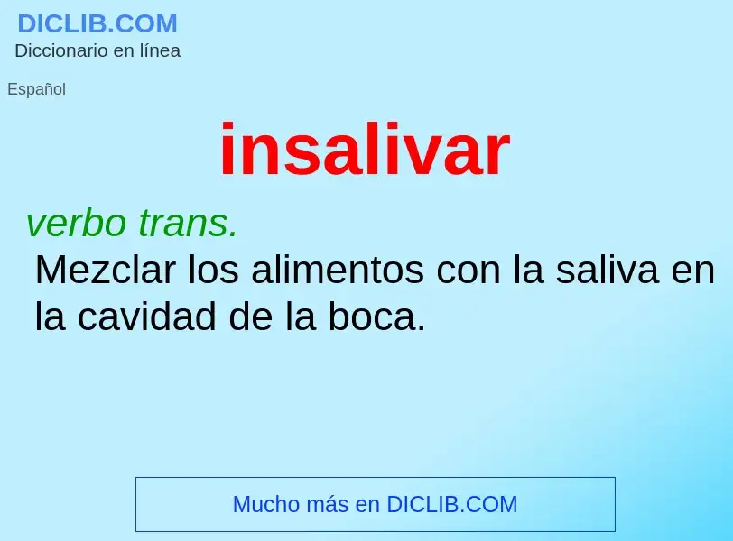 What is insalivar - definition