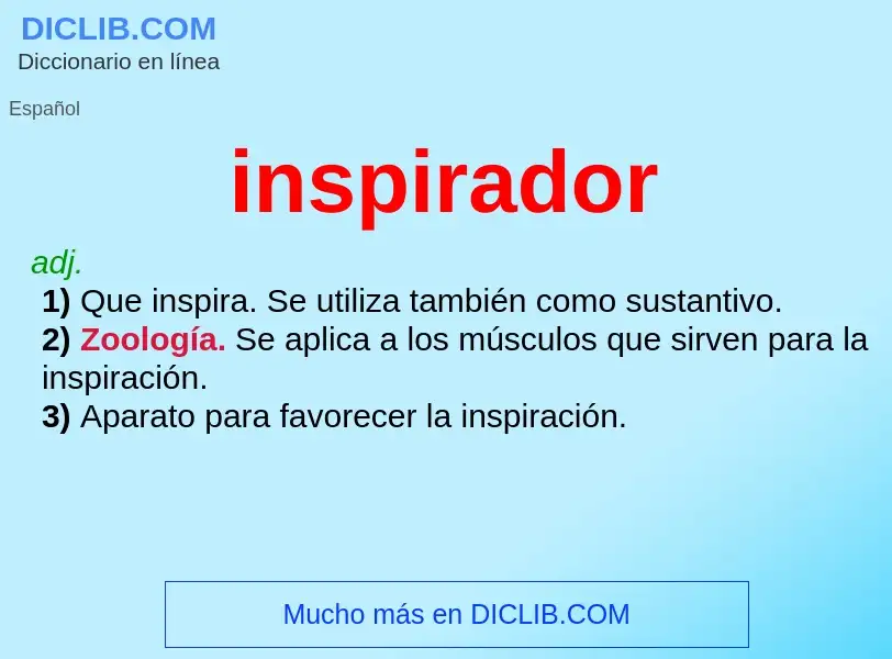 What is inspirador - meaning and definition