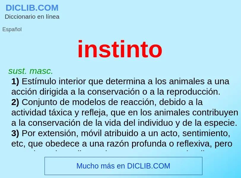 Wat is instinto - definition