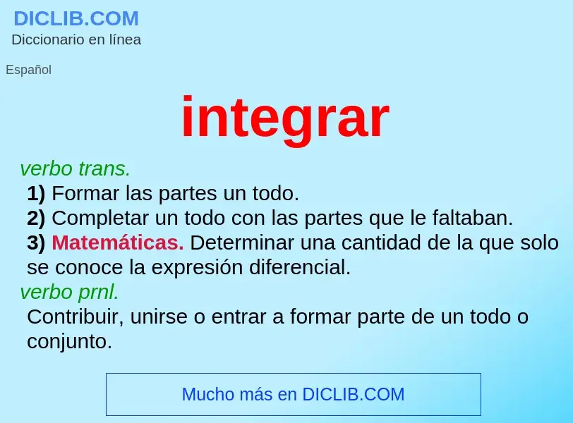 What is integrar - definition