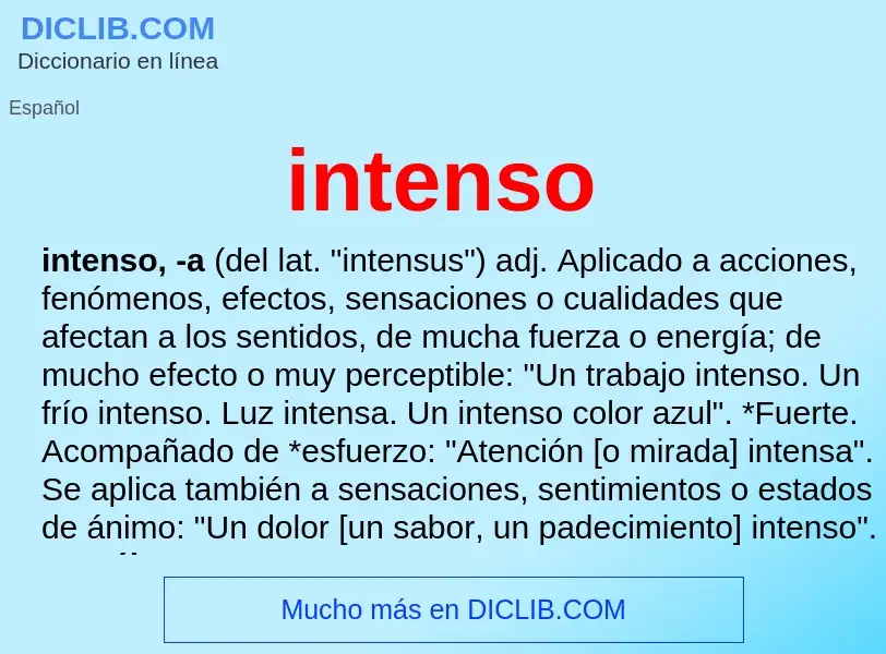 What is intenso - definition