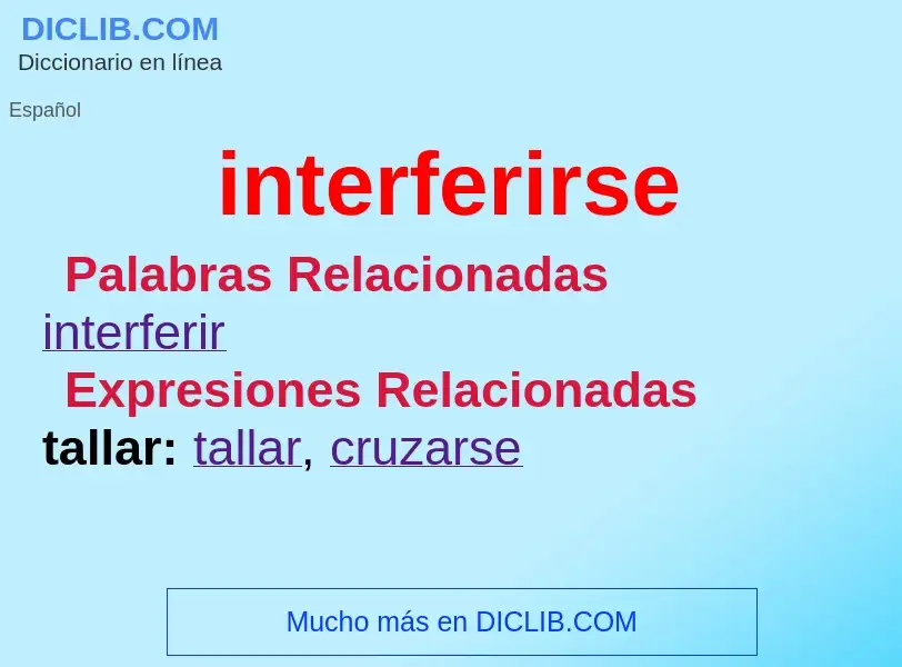 Wat is interferirse - definition