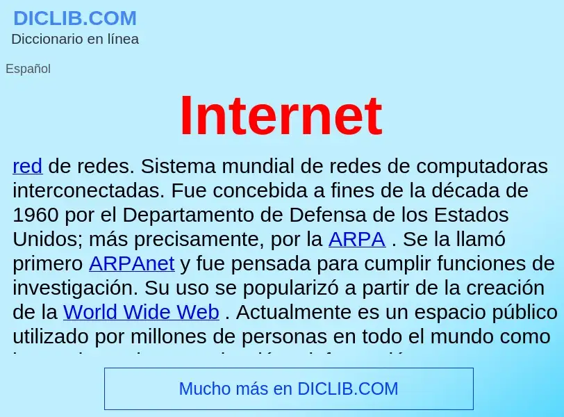 What is Internet - definition