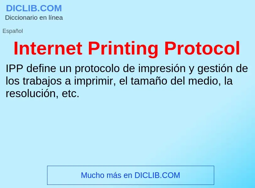 Τι είναι Internet Printing Protocol - ορισμός