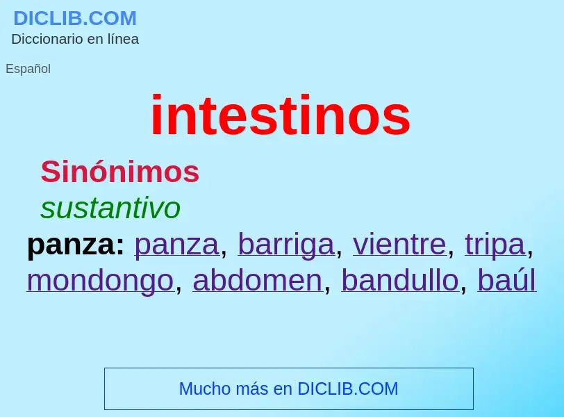 O que é intestinos - definição, significado, conceito