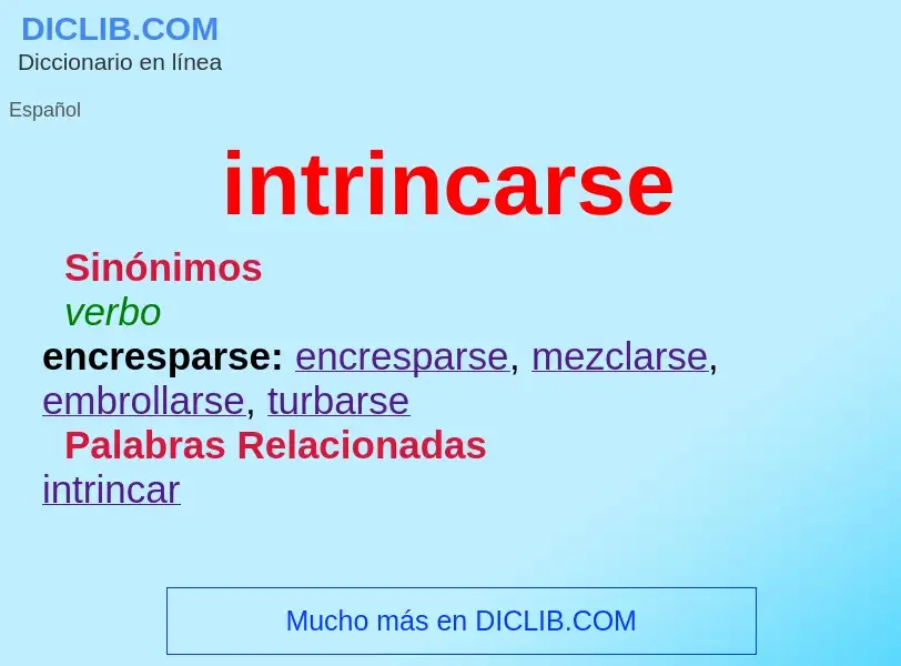 Wat is intrincarse - definition