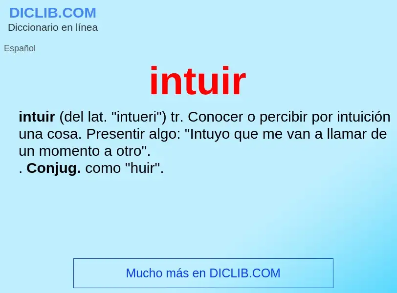 Wat is intuir - definition