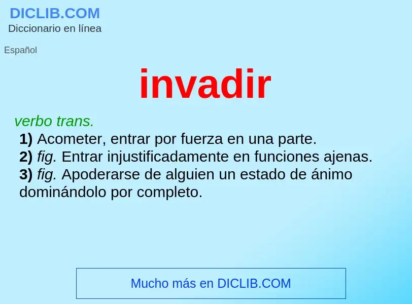 Wat is invadir - definition