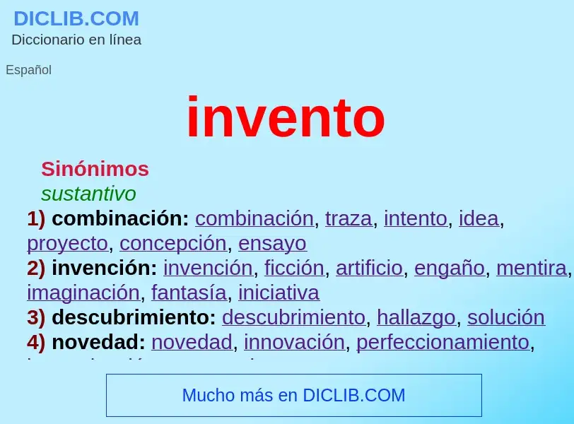 What is invento - definition