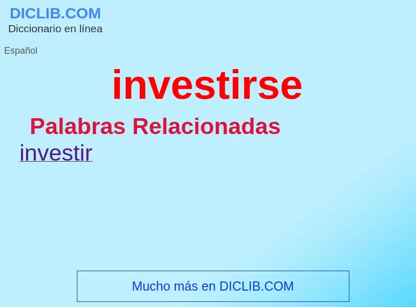 Wat is investirse - definition