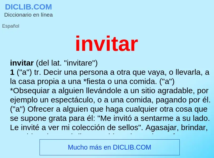 O que é invitar - definição, significado, conceito