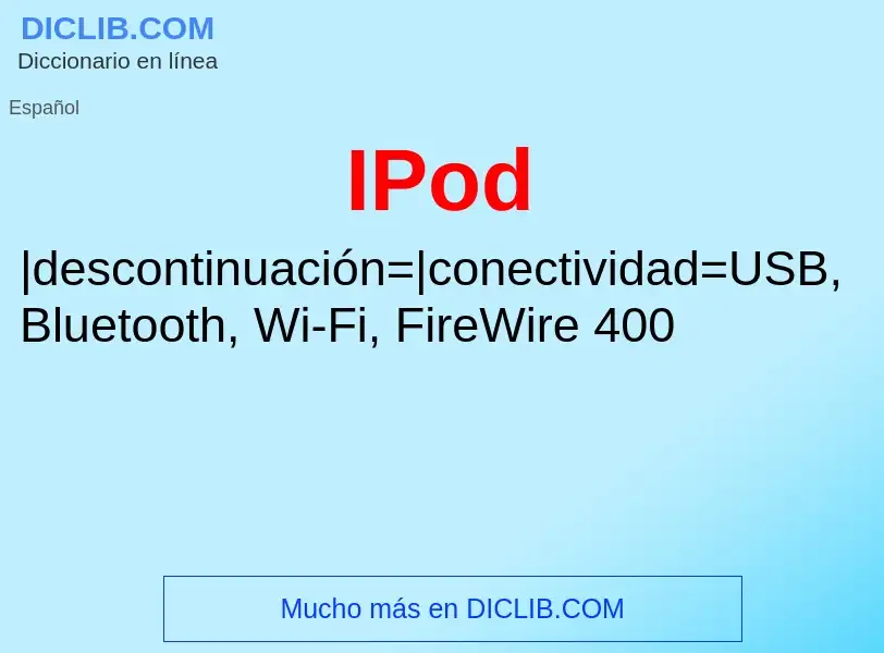 Wat is IPod - definition