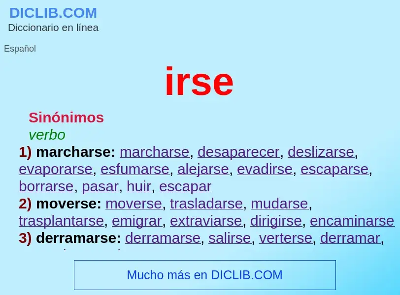 O que é irse - definição, significado, conceito